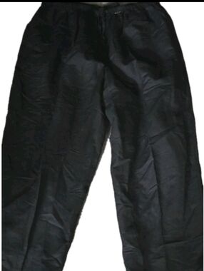 Avenue LINEN 56% WOMEn's Black Drawstring Jogger Pants